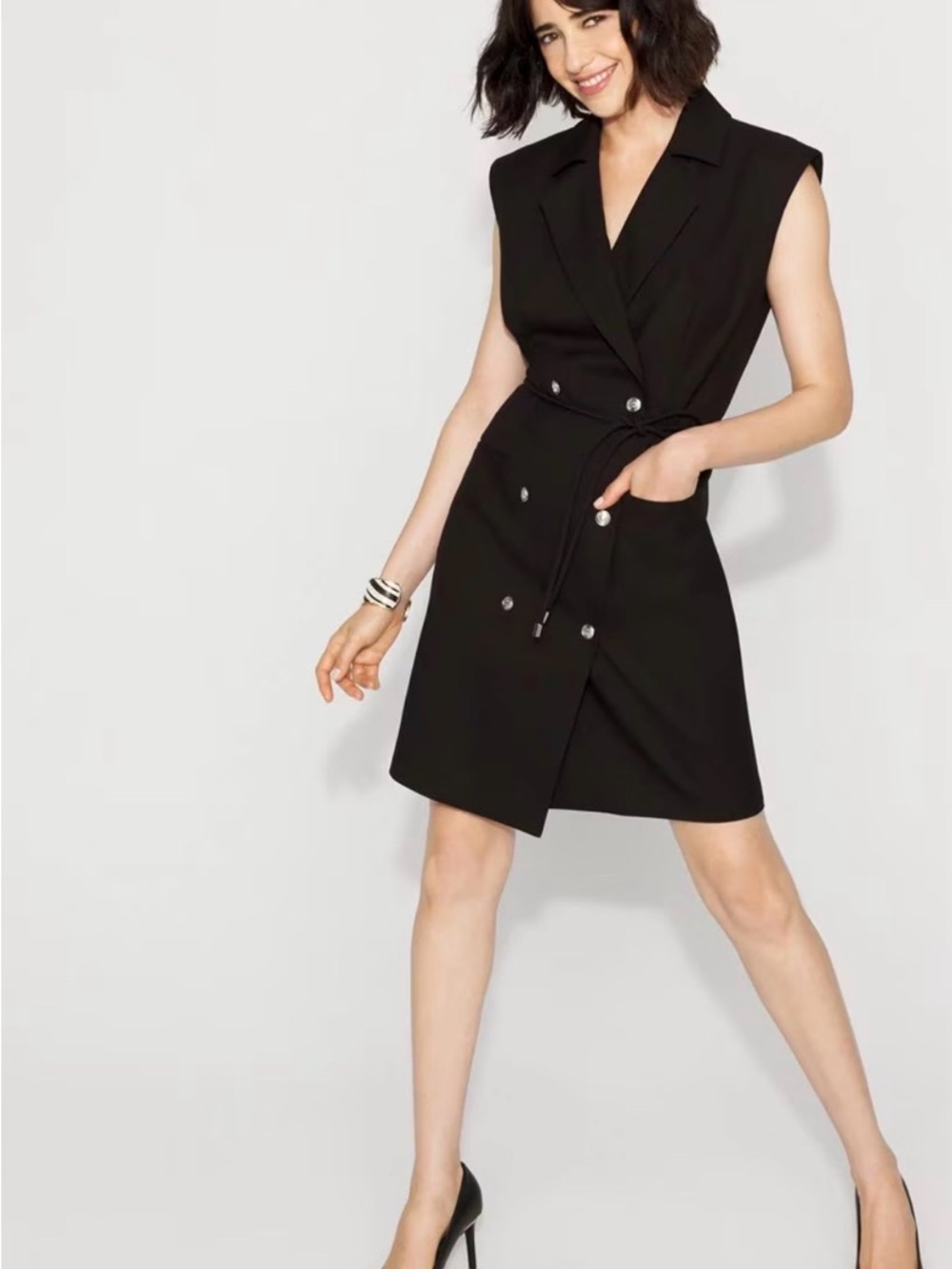 WHBM Double-Breasted Blazer Dress size 6 NWT